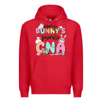 Red every bunnys favorite cna Premium Hoodie - MaliasSmallBusiness