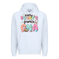 White every bunnys favorite cna Premium Hoodie - MaliasSmallBusiness
