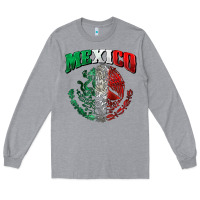 Heather Grey mexico coat of arms Long Sleeve Tee - Zillion Design Studio
