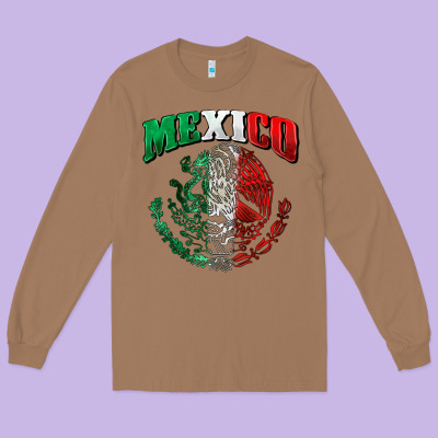 Mexico Coat Of Arms Long Sleeve Tee Designed By Zillion Design Studio