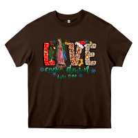 Chocolate Brown Love ComeDown Luke 2.11-2 Heavy Core Tee - CowhideDigitalArt
