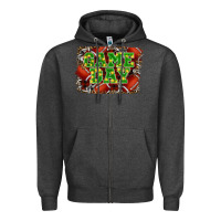Charcoal Heather christmas game day Zipper Hoodie - RanaPortraitStore