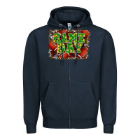 Navy christmas game day Zipper Hoodie - RanaPortraitStore