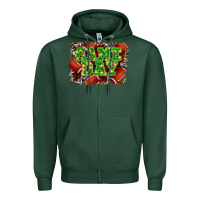 Sports Green christmas game day Zipper Hoodie - RanaPortraitStore