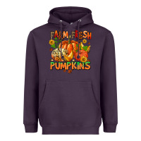 Plum farm fresh pupkins Heavyweight Hoodie - AdoDesignShop