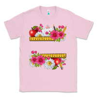 Bubblegum Pink floral teacher Classic Tee - texasbilliewilder