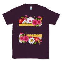 Plum floral teacher Classic Tee - texasbilliewilder