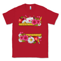 Red floral teacher Classic Tee - texasbilliewilder
