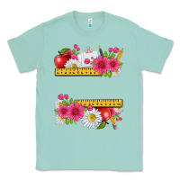 Seafoam floral teacher Classic Tee - texasbilliewilder