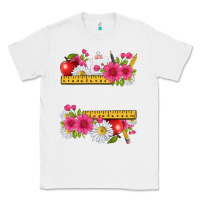 White floral teacher Classic Tee - texasbilliewilder