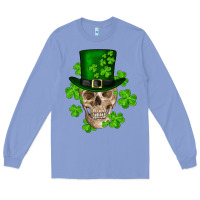 Colony Blue st. patrick's day skull Long Sleeve Tee - RanaPortraitStore
