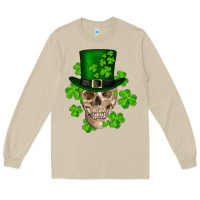 Mushroom st. patrick's day skull Long Sleeve Tee - RanaPortraitStore