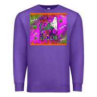 Purple too cute to spook Premium Sweatshirt - BundleAndBundleShop