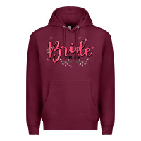 Burgundy bride Premium Hoodie - MaliasSmallBusiness