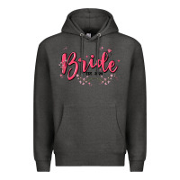 Charcoal Heather bride Premium Hoodie - MaliasSmallBusiness