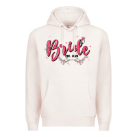 Pale Pink bride Premium Hoodie - MaliasSmallBusiness