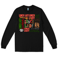 Black lunch lady Long Sleeve Tee - AdoDesignShop
