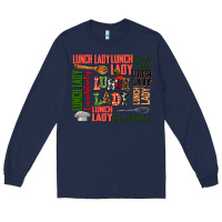 Navy lunch lady Long Sleeve Tee - AdoDesignShop