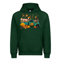 Forest Green fall farm animals truck nancy Urban Hoodie - NancyCooperArtShop