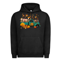 Pigment Black fall farm animals truck nancy Urban Hoodie - NancyCooperArtShop