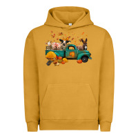Pigment Peanut Butter fall farm animals truck nancy Urban Hoodie - NancyCooperArtShop