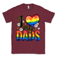 Burgundy i love my dads Classic Tee - Zillion Design Studio