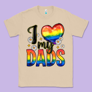 I Love My Dads Classic Tee Designed By Zillion Design Studio