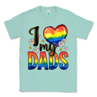 Seafoam i love my dads Classic Tee - Zillion Design Studio
