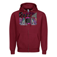 Burgundy race mom Zipper Hoodie - Zillion Design Studio