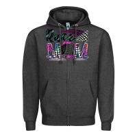 Charcoal Heather race mom Zipper Hoodie - Zillion Design Studio