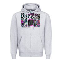 Heather Grey race mom Zipper Hoodie - Zillion Design Studio