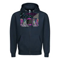 Navy race mom Zipper Hoodie - Zillion Design Studio