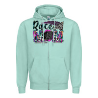 Seafoam race mom Zipper Hoodie - Zillion Design Studio