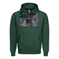Sports Green race mom Zipper Hoodie - Zillion Design Studio