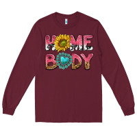 Burgundy homebody Long Sleeve Tee - texasbilliewilder