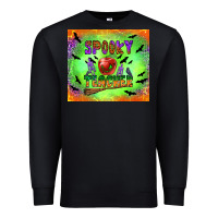 Black spooky teacher Premium Sweatshirt - BundleAndBundleShop