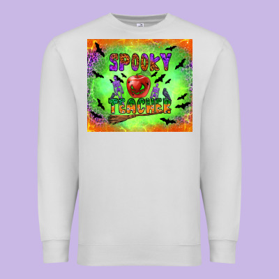 Spooky Teacher Premium Sweatshirt Designed By Bundleandbundleshop