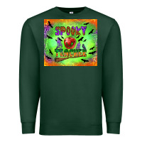 Sports Green spooky teacher Premium Sweatshirt - BundleAndBundleShop