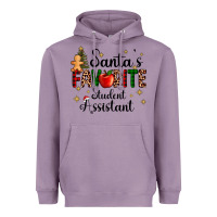 Lavender santa's favorite student assistant Heavyweight Hoodie - AdoDesignShop