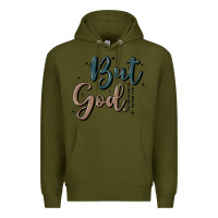 Army Green but god Premium Hoodie - MaliasSmallBusiness