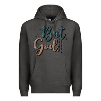 Charcoal Heather but god Premium Hoodie - MaliasSmallBusiness