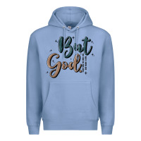 Colony Blue but god Premium Hoodie - MaliasSmallBusiness