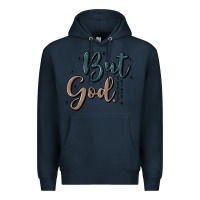 Navy but god Premium Hoodie - MaliasSmallBusiness