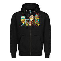 Black pet groomer coffee cups Zipper Hoodie - Zillion Design Studio