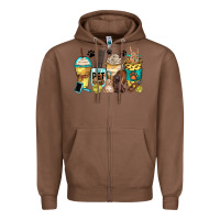 Chestnut pet groomer coffee cups Zipper Hoodie - Zillion Design Studio