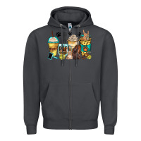 Smoke pet groomer coffee cups Zipper Hoodie - Zillion Design Studio