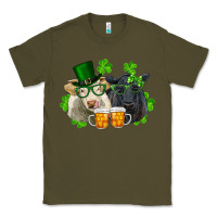 Army Green st. patrick's day charolais and black angus cows Classic Tee - RanaPortraitStore