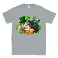 Heather Grey st. patrick's day charolais and black angus cows Classic Tee - RanaPortraitStore