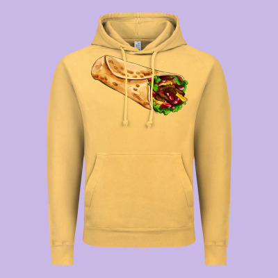 Burrito Vintage Hoodie Designed By Adodesignshop