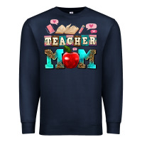Navy teacher mom Premium Sweatshirt - AdoDesignShop